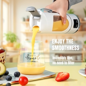 Blender & Handheld Juicer with Digital Display & Multi-Speed Settings