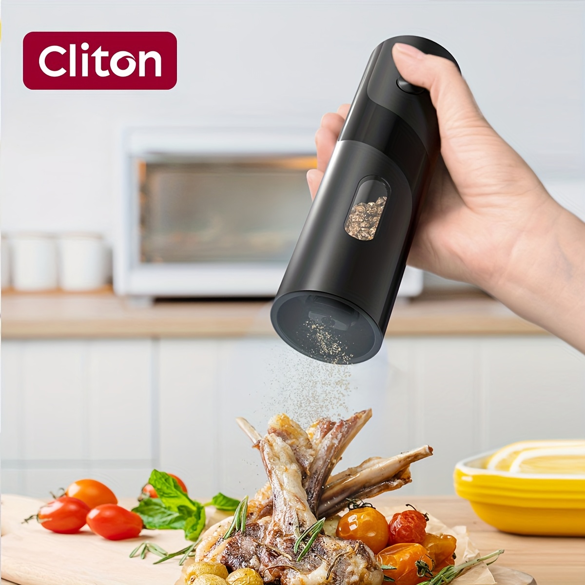 Rechargeable Electric Salt and Pepper Grinder, Automatic Salt & Pepper Mills Set - Image 10