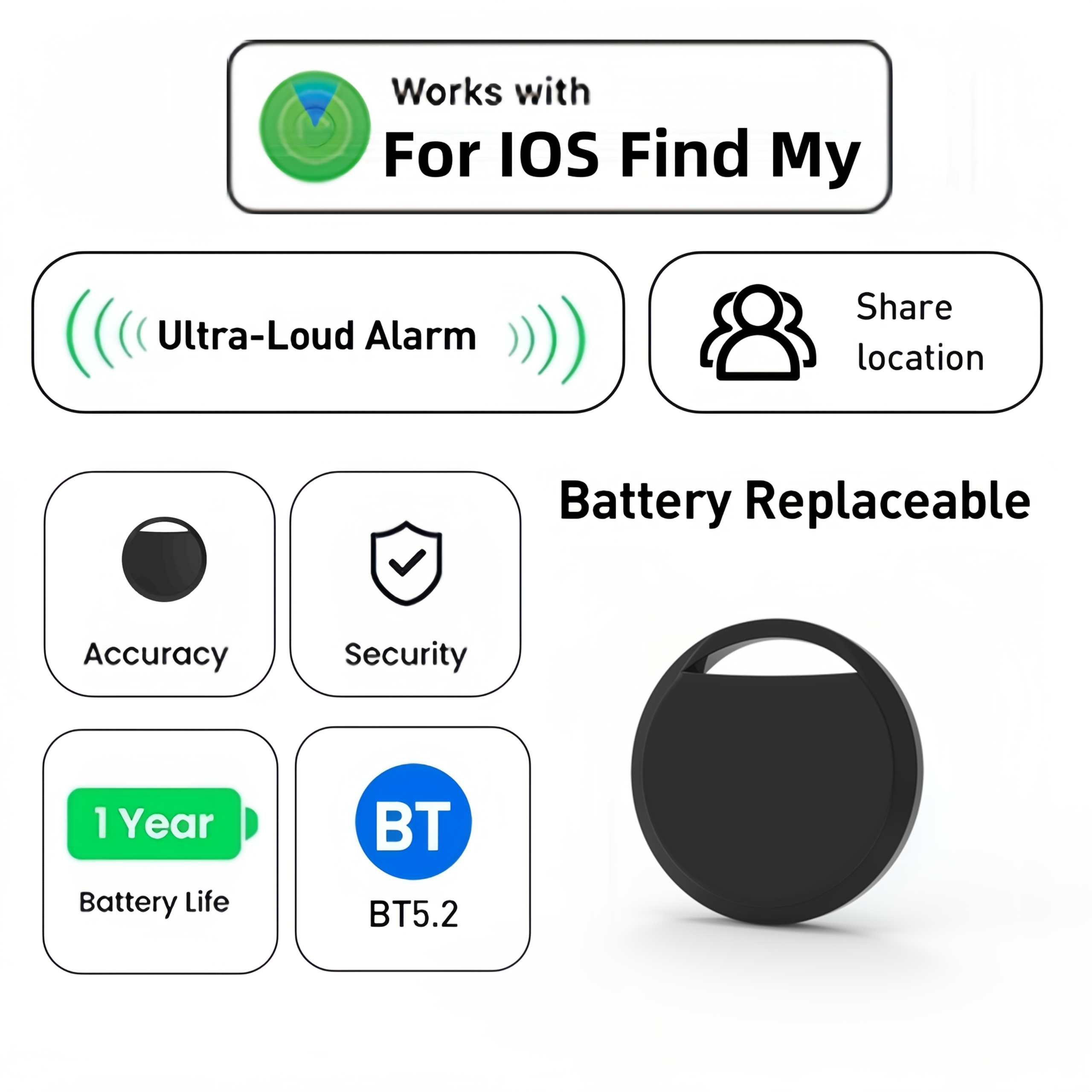 4pcs GPS Smart Anti-Loss Tracker, Real-Time Tracking - Image 10