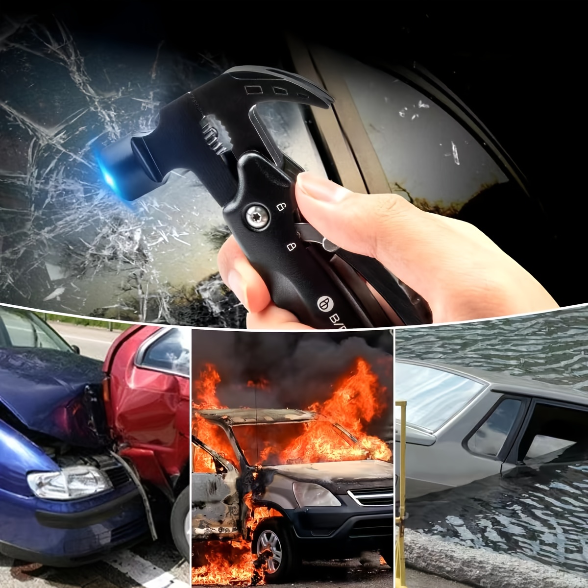 Upgraded 16-in-1 Multifunctional Mini Claw Hammer with Screwdriver Bits Is a Must-have - Image 10