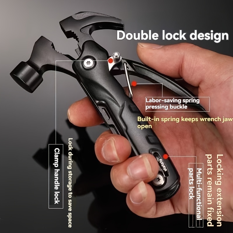 Upgraded 16-in-1 Multifunctional Mini Claw Hammer with Screwdriver Bits Is a Must-have - Image 4
